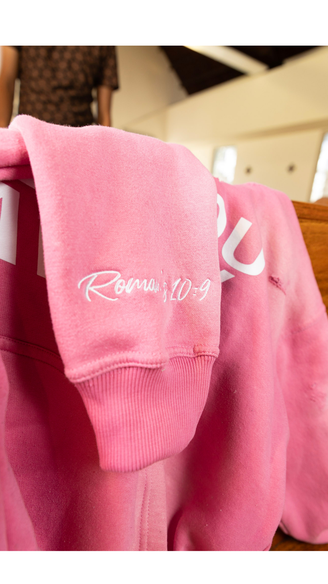 ‘SAVED’ HOODIE PINK