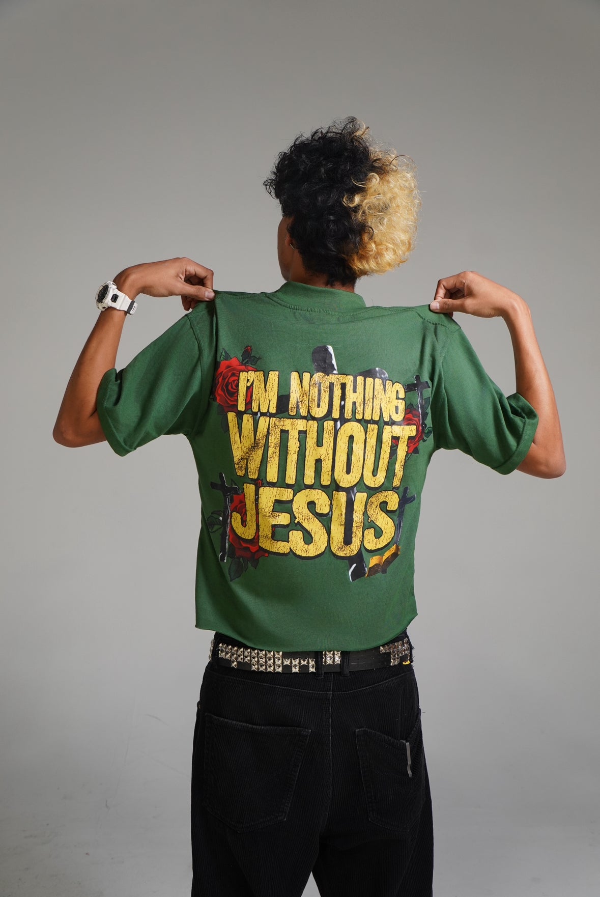 “Jesus” Tee Green