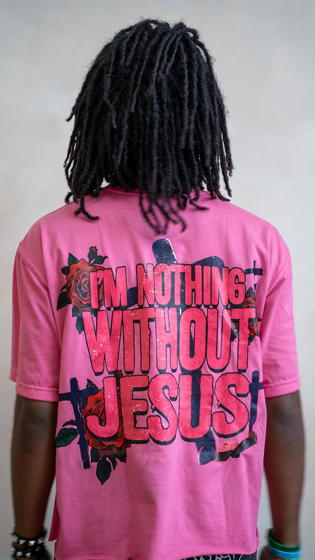 GOA 'Jesus' Tee Pink