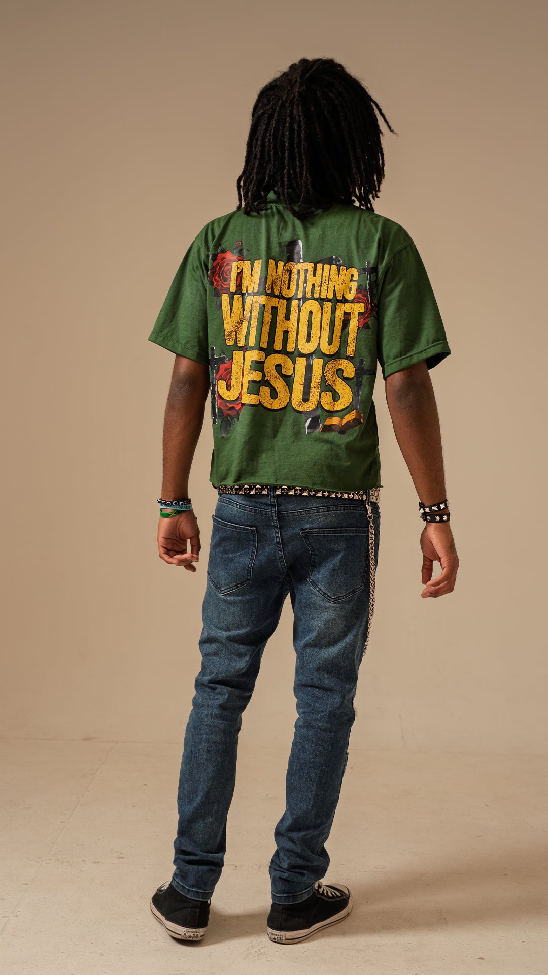 GOA 'Jesus' Tee Green