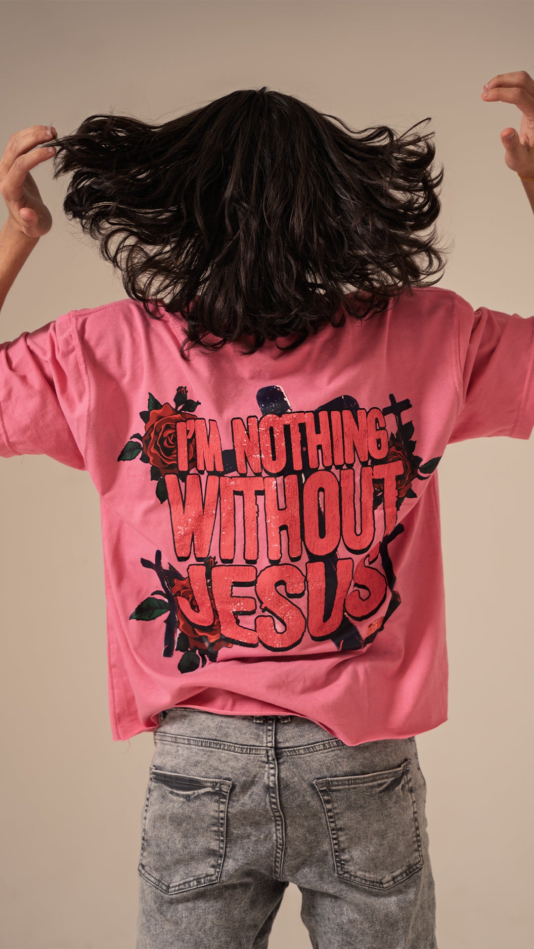GOA 'Jesus' Tee Pink