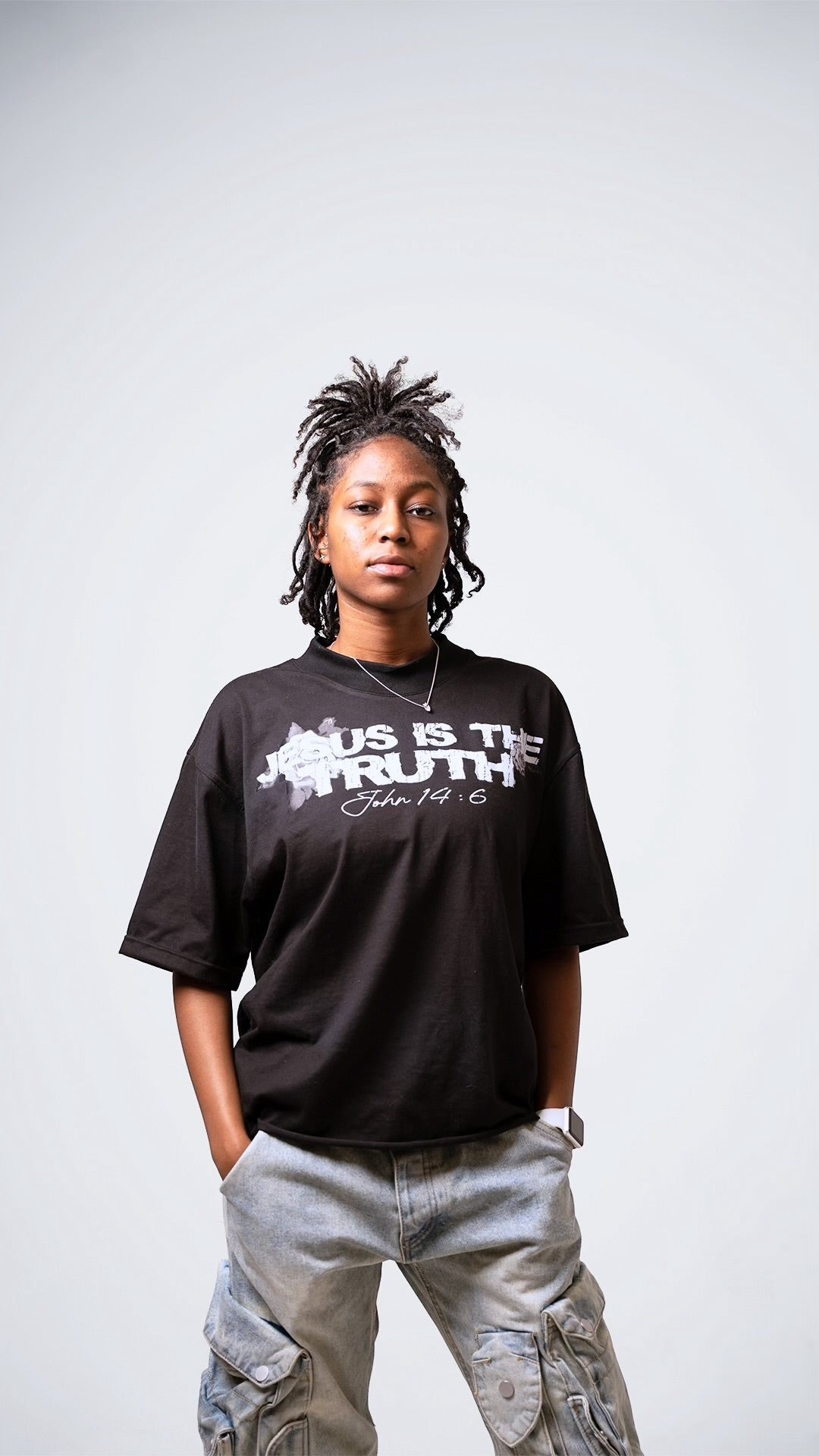 “Jesus” Tee Black