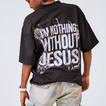 “Jesus” Tee Black