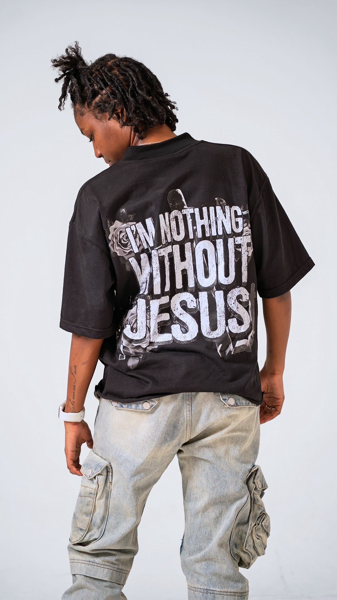 “Jesus” Tee Black