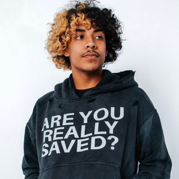 ‘SAVED’ HOODIE BLACK