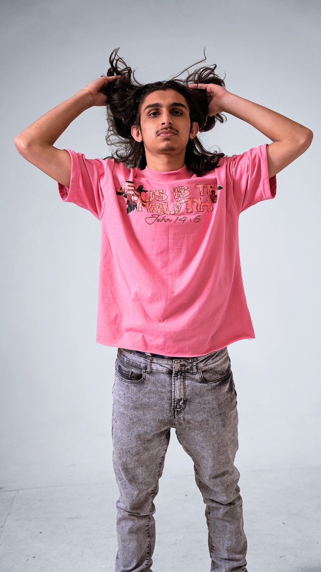 “Jesus” Tee Pink