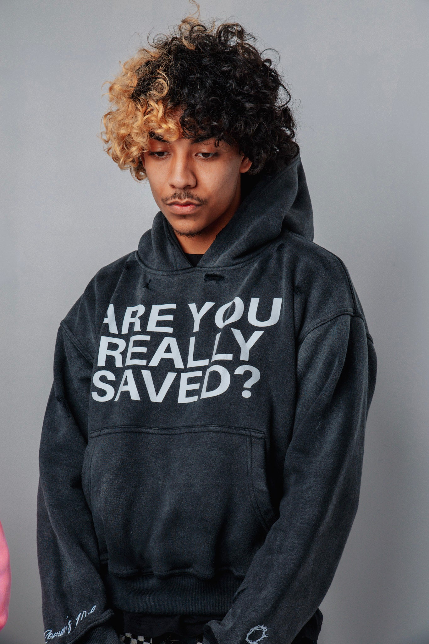 ‘SAVED’ HOODIE BLACK