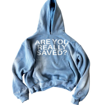 ‘SAVED’ HOODIE BLUE