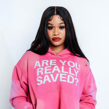 ‘SAVED’ HOODIE PINK