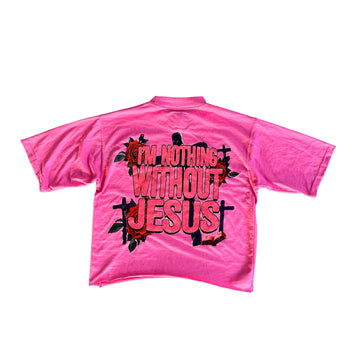 “Jesus” Tee Pink