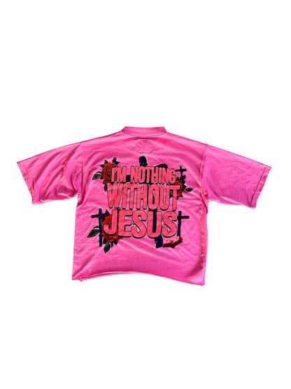 “Jesus” Tee Pink