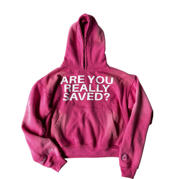 ‘SAVED’ HOODIE PINK